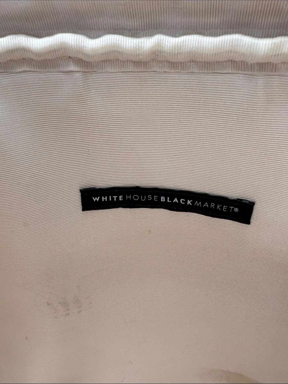 White House Black Market Snake-Print Laptop Tote in Beige and Black